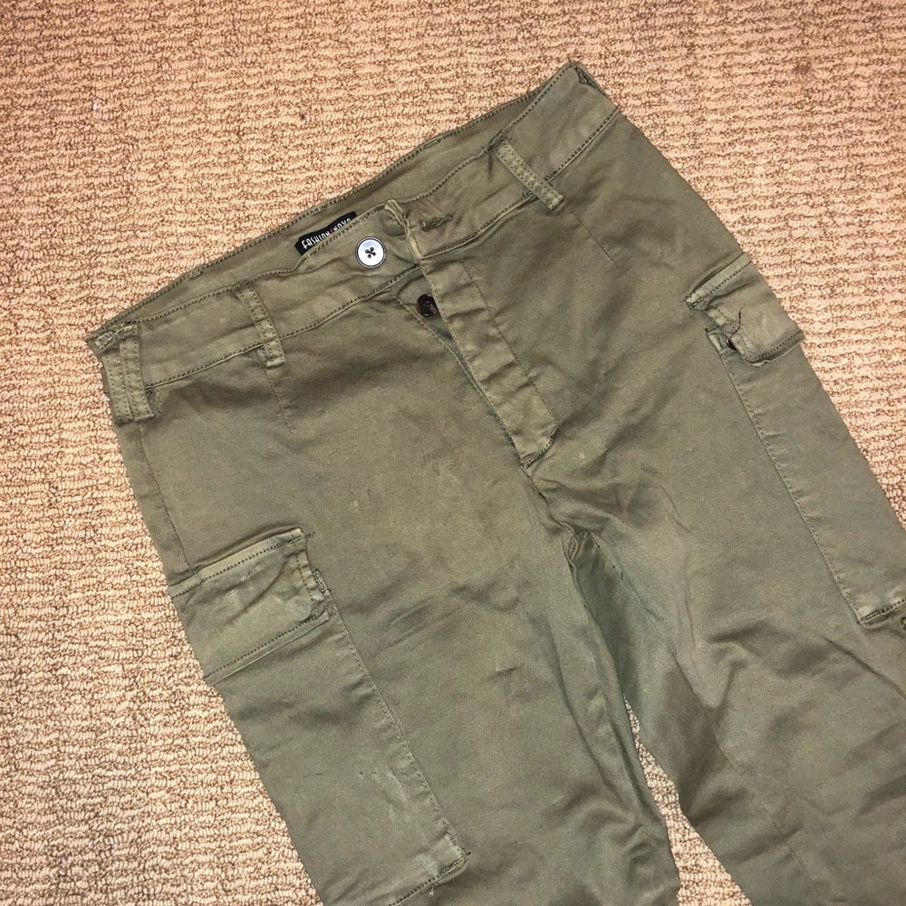 Fashion Nova Olive Cargo Pants